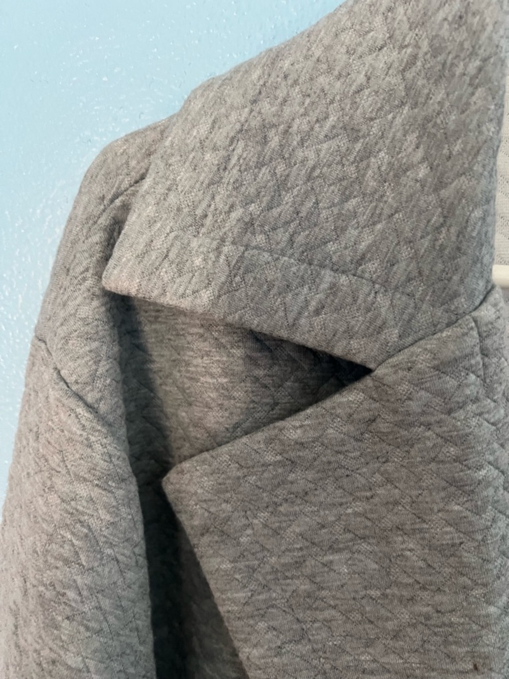 Cato Light Gray Open Front Knit Coat - Picture 4 of 4